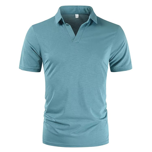 Camiseta Polo Personalizada para Hombre, Diseño Sólido, Tejido de Punto, Venta al Por Mayor, Manga Corta, para Golf - Product Image 5