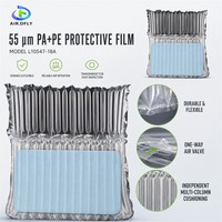 Sac gonflable en colonne d'air de type L personnalisé pour tapis de bain en diatomite, panneaux en céramique et en verre, et emballage de produits fragiles plats