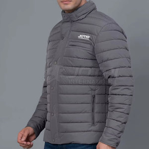Stylish Winter Puffer Jacket for <b>Men</b> Warm Wear Zipper Front Logo Eco-Friendly Comfortable Design for Cold Weather Street Fashion - Product Image 5