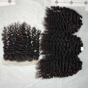 Burmese Curly Hair Hot Selling Untreated Hair Extensions 8-30 Inch No <b>Tangle</b> No Shedding - Product Image 2