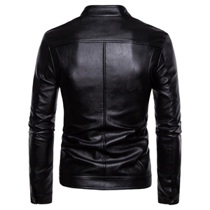 Chaqueta de Cuero para Hombre, Estilo Moderno, Invierno, Cierre de Cremallera, Colores Personalizados Disponibles, Precio de Venta Inmejorable - Product Image 4