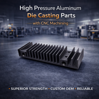 Pièces de fonderie sous pression en aluminium haute pression avec usinage CNC, OEM personnalisé pour applications industrielles