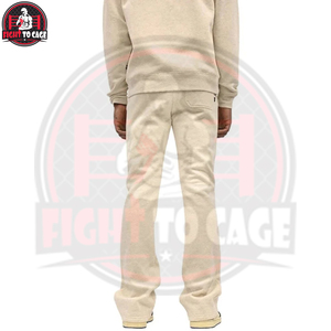 2026 Custom Logo Men's Lightweight Fleece Flare Sweatpants for Color <b>Stacked</b> <b>Joggers</b> Casual Breathable Streetwear Baggy - Product Image 3