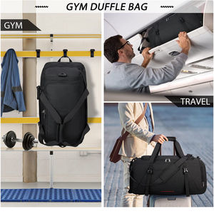 Sac de sport de haute qualité, service OEM et ODM personnalisé, nylon 50-70L, kit sportif, fabricants LEMBRO INDUSTRY, Pakistan - Product Image 5