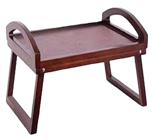 Plateau de service en bambou en bois pliable de haute qualité Table plateau de lit de petit déjeuner en gros avec pieds pliants pour manger - Product Image 2