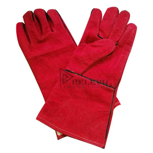 Gants de moto en cuir de vachette pleine fleur 14 pouces, très demandés, pour la protection en motocross, gants de sécurité pour toutes les saisons - Product Image 4