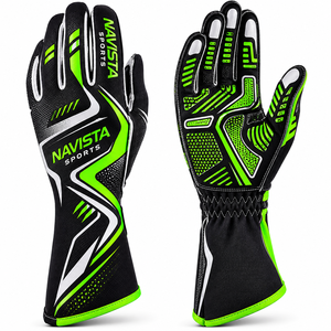 Gants de simulation de course légers à doigts entiers avec logo personnalisé |   Respirant, antidérapant, évacuant l'humidité, compatible avec les écrans tactiles, réglable - Product Image 6