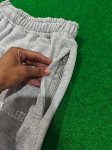 450 GSM Heavyweight Embroidery Sweatpants Fleece Trendy <b>Joggers</b> Men Casual Wide Leg Streetwear <b>Cuffed</b> Pants - Product Image 3