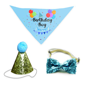 Ensemble de décoration pour fête d'anniversaire d'animaux de compagnie, fournitures pour chien et chat, accessoires mignons pour fête d'anniversaire pour animaux de compagnie - Product Image 6