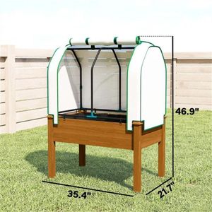 Brown Outdoor <b>Vegetable</b> and Fruit Planting Box for Flower Pots & <b>Planters</b> - Product Image 5