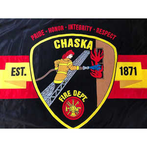 Bandera de tela personalizada, hecha a mano, bordada por ambos lados, cuadrada, estilo imperial alemán. - Product Image 3