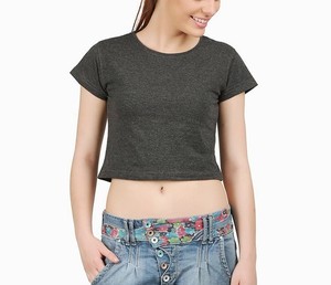 Custom Logo Women Crop <b>Tops</b> Ruched Crop <b>Top</b> Soft Rib Fabric Boutique Trend Fast Delivery for USA Buyers - Product Image 6