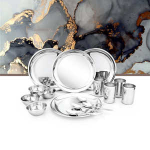 Service de vaisselle en acier inoxydable 16 pièces pour 4 personnes Delight - Product Image 1