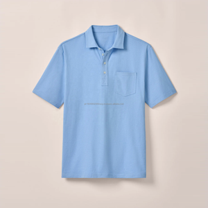 Polo pour homme de qualité supérieure à prix d'usine, 4 boutons, 100% coton, respirant, anti-transpiration, pour le golf et les occasions décontractées - Product Image 4