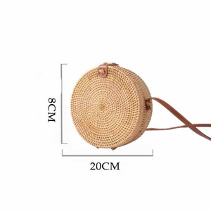 99 GOLD DATA Kelsey Rattan Satchel Bag Eco-Friendly Fashion Vintage Style Cross-Body <b>Shoulder</b> <b>Strap</b> 1-1.9L Capacity for Daily - Product Image 2