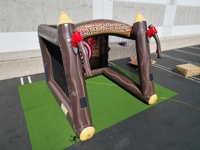 Jeu interactif de lancer de hache gonflable - Matériel PVC certifié CE - Sport de compétition en plein air