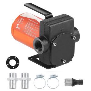 Pompe de transfert de carburant électrique portable 12V DC 5 GPM 1/10 HP avec buse de remplissage automatique et long bec d'entrée pour transfert de diesel - Product Image 1