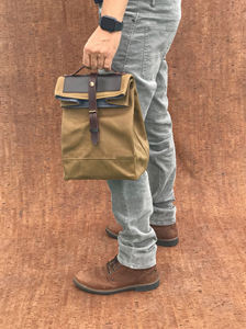 Sac à déjeuner en toile de cuir en gros, isotherme, imperméable, réutilisable, pour transporter les aliments LCLB-0039 - Product Image 6