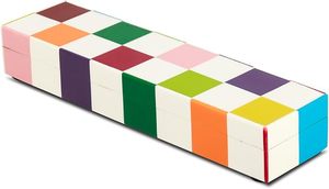 Caja de Regalo de Joyería Ecológica Moderna, Alargada, Hexagonal, con Incrustaciones de Madreperla, Lados Curvos Pintados, Hecha de Resina, Egipto - Product Image 4