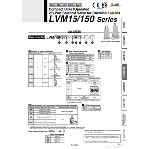 Válvula de control de válvula solenoide neumática SMC, válvula de control de LVM15R3Y-5B-Q - Product Image 2