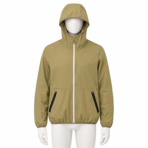 Veste coupe-vent légère personnalisée 2024, imperméable, pour homme, fine, à capuche, vêtements de sport d'extérieur, coupe-vent, décontractée, protection solaire - Product Image 1