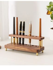 Compact Wooden Pen Holder for Small Desk Spaces Decorative Wooden Pen Cup for Home Study Desk Wooden Office Gift Organizer for C - Product Image 6