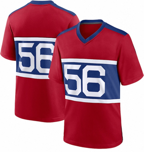 Custom Green American Football Jersey V Neck Team Uniform OEM Private <b>Label</b> Custom <b>Name</b> Number Sublimation Wholesale - Product Image 3