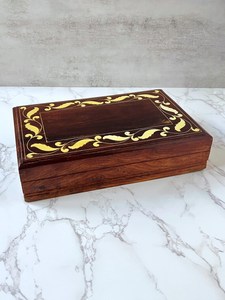 Coffret de rangement de luxe décoratif fait main pour bijoux, idéal pour chambre et salon - Product Image 6