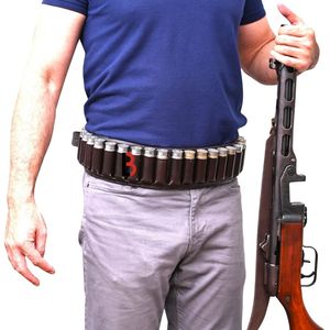 Cowhide Leather Waist Belt Set with Ammo Pockets Vintage Style Durable One-Piece Molding - Product Image 4