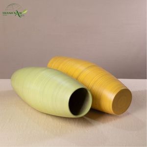 Jarrón de Mesa de Bambú Enrollado Hecho a Mano y Personalizable, Estilo Art Deco, Decoración Ecológica y Duradera de Thanh Nam Arts JSC - Product Image 6