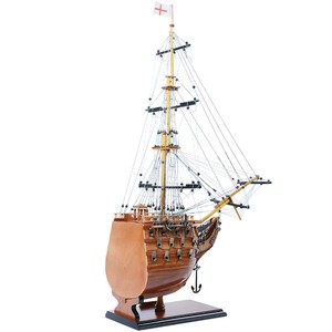 แบบจำลองเรือ HMS Victory ชิ้นส่วนหัวเรือ ทำด้วยมือ เป็นมิตรกับสิ่งแวดล้อม ทำจากไม้ทาสี  จำลองเรือกองทัพเรือหลวงอย่างละเอียด ของตกแต่งสำนักงานเรือเดินสมุทร - Product Image 3