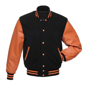 Men's Winter <b>Canvas</b> Varsity <b>Jackets</b> Custom Design Full Sleeves High Quality Waterproof Windproof Reversible Front Logo Wholesale - Product Image 3