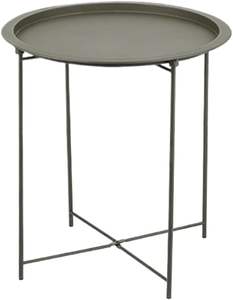 Table basse ronde en métal moderne haut de gamme tendance pour salon, plateau pliable simple, table d'appoint de canapé de loisirs - Product Image 5