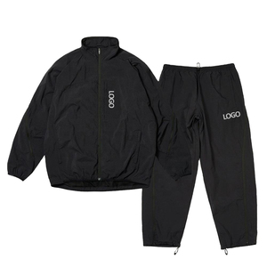 Plain Hooded Printed Polyester/Nylon Tracksuit <b>for</b> <b>Men</b> Unisex <b>Jacket</b> <b>Track</b> Pants Set Drawstring Closure Leisurewear Tracksuits - Product Image 6