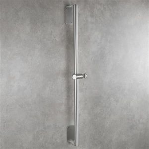 31.5-Inch Stainless Steel Shower Sliding Bar Brushed <b>Nickel</b> Drilling-Free Bathroom Accessories Includes Shower Curtain Poles - Product Image 2