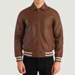 High Quality Men's Letterman Varsity <b>Jacket</b> Genuine Leather Body And Sleeves Winter Wear <b>Smart</b> Stylish <b>Jacket</b> OEM - Product Image 2
