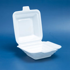 Offre spéciale à bas prix : Assiette/plateau/conteneur/boîte alimentaire jetable en mousse PS 9x9x3 pouces avec couvercle pour plats à emporter, vente en gros au Vietnam - Product Image 1