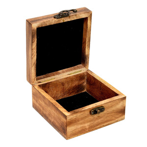 Fabricant d'usine de boîtes en bois de manguier, petit organisateur de bijoux en bois sculpté à la main, boîtes en bois artisanal, enseignes murales - Product Image 5