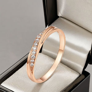Iced 10K Gold Lab Grown Diamond Channel Set Unique Edge <b>Band</b> Unisex <b>Wedding</b> Engagement Half Eternity Luxury Fine Ring Party Gift - Product Image 4