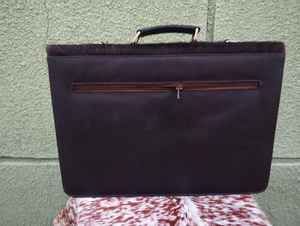 Bolso Bandolera de Cuero Genuino con Pelo para Portátil, Diseño Vintage, Unisex, para Negocios LPBH-0030 - Product Image 3