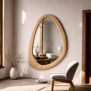 Espejo de Pared de Madera de Grado Comercial, Espejo de Pared de Madera Profesional para Restaurante y Exhibición en Tiendas, Artículo de Accesorios al por Mayor - Product Image 3