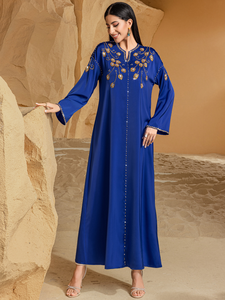 <b>Abaya</b> <b>women</b> muslim dress modest <b>abaya</b> dress embroidered <b>abaya</b> dress <b>abaya</b> femmes robe musulmane luxury <b>abaya</b> Wholesale Custom - Product Image 4