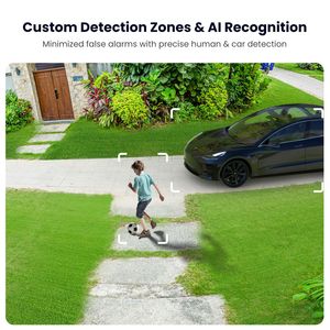 Telecamera di Sicurezza Smart 5MP 3K con WiFi Dual-Band per Esterni, Rilevamento Movimento AI, Visione Notturna a Colori, Faretto, Sirena e Comunicazione Bidirezionale - Product Image 6