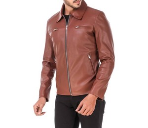 Custom <b>Men's</b> <b>Leather</b> <b>Jacket</b> with Custom Logo Blank Style Plus Size Outerwear OEM Wholesale Factory <b>jacket</b> for <b>men</b> - Product Image 2
