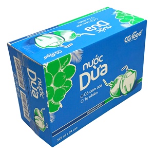 2-Sided Waterproof UV Coating <b>Recycled</b> Materials 5-Layer Corrugated Paperboard Food-Safe Vietnam Coconut Carton <b>Box</b> Slotted - Product Image 1