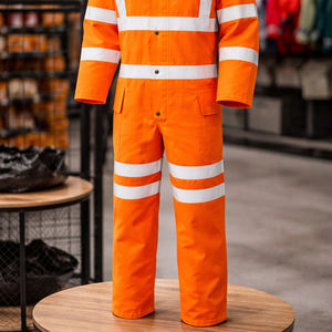 Overol de Seguridad de Alta Visibilidad, Ropa de Trabajo Reflectante, Traje de Protección Industrial, Uniforme Impermeable de Alta Visibilidad, Personalizado OEM - Product Image 6