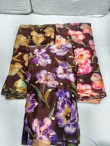 Tela de Seda Suave para Bordado, Calidad Premium, Peso Pesado, Secado Rápido, 85 GSM, 44 Pulgadas de Ancho, Diseño de Boutique - Product Image 5