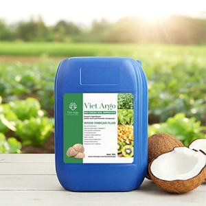 Vinaigre de bois liquide jaune clair 100% coque de noix de coco, qualité industrielle, bio, à base de bio-matériaux, acide pyrolignéux, extrait naturel - Product Image 4