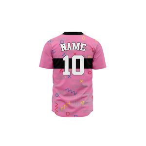 Camisetas de Béisbol de Poliéster de Secado Rápido al por Mayor, Camisetas de Béisbol con Estampado Sublimado Personalizado para Hombre - Product Image 4