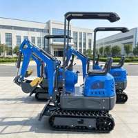 Mini-excavatrice de 0,6 tonne, 600 kg, excavatrice hydraulique sur chenilles, petite pelle pour la ferme, le jardin et la construction